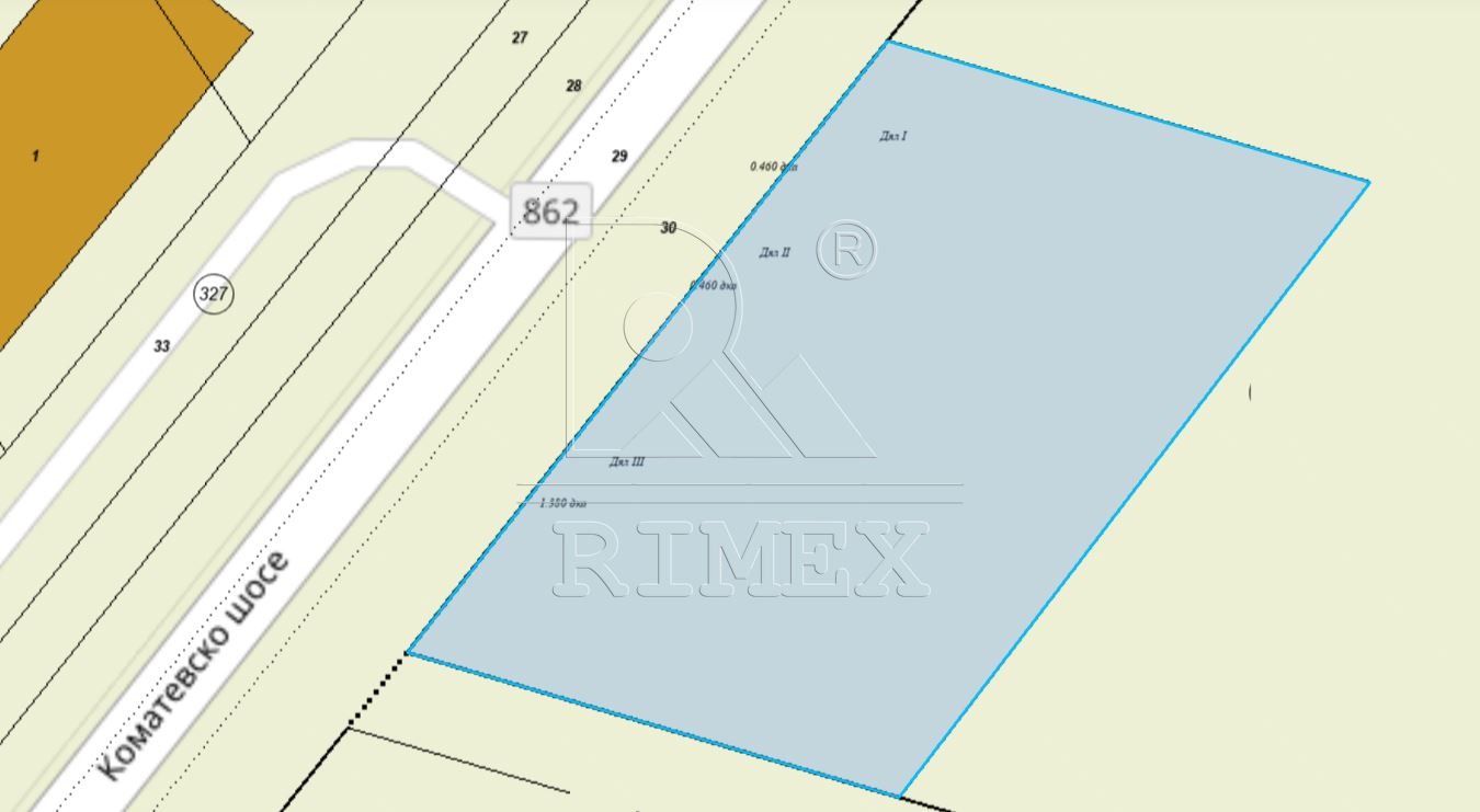 Продава ПАРЦЕЛ, гр. Пловдив, Коматевско шосе, снимка 2 - Парцели - 52042321