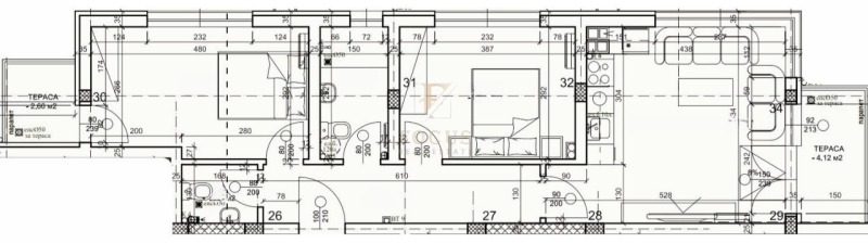 Satılık  2 yatak odası Plovdiv , Komatevo , 99 metrekare | 93878413