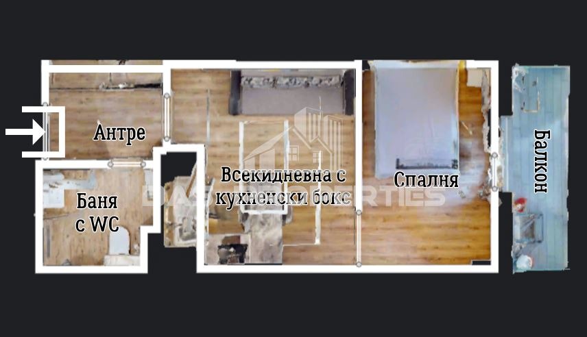 Продава 2-СТАЕН, гр. София, Студентски град, снимка 2 - Апартаменти - 54588700
