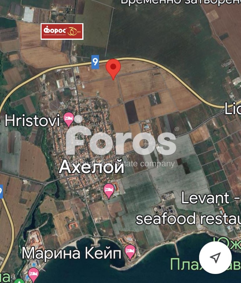 Продава ПАРЦЕЛ в област Бургас, гр. Ахелой - 4042 кв.м / 52 000 € » 101 703.16 лв., ФОРОС