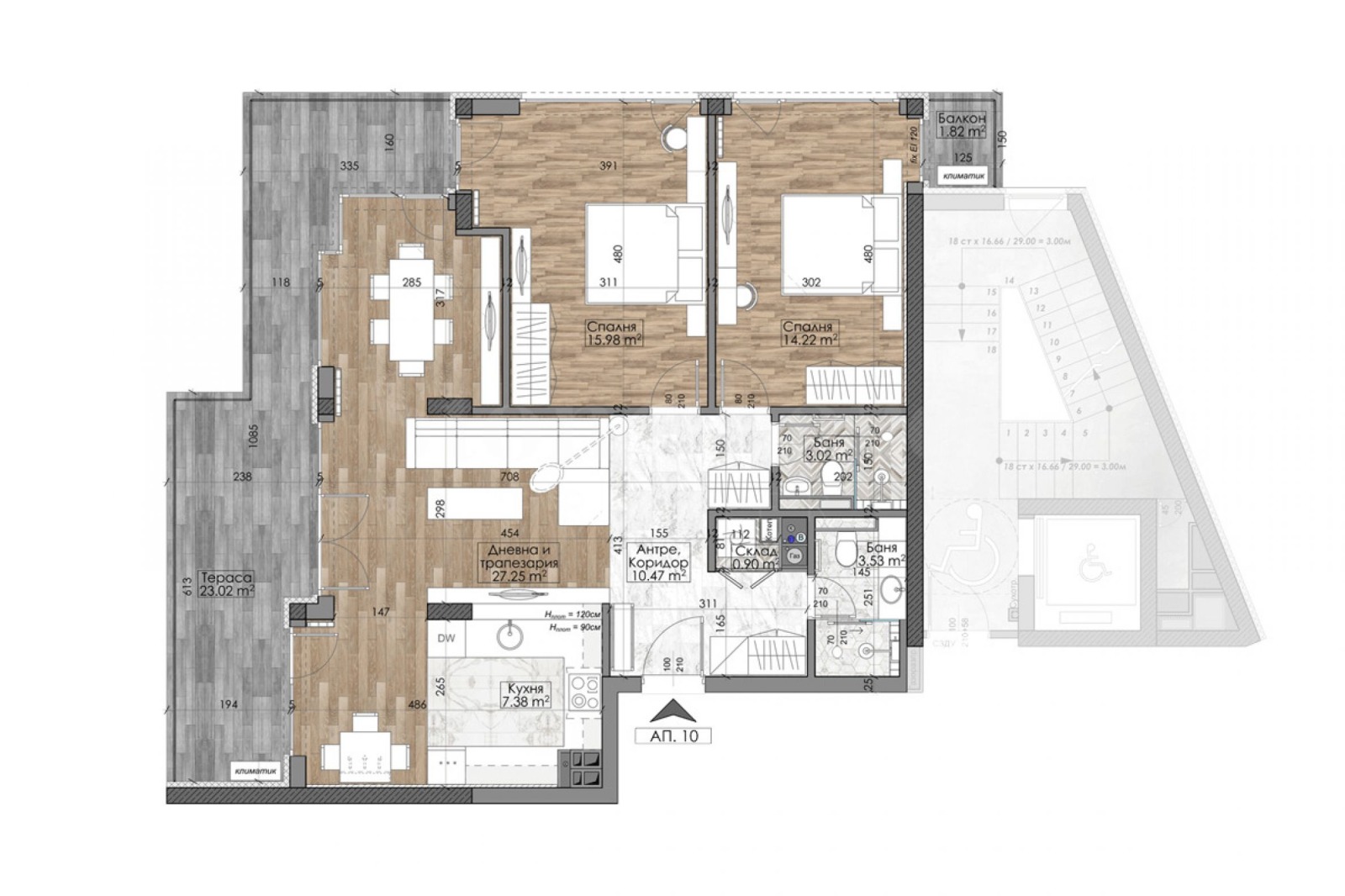 Продава 3-СТАЕН, гр. София, Манастирски ливади, снимка 3 - Апартаменти - 54691046