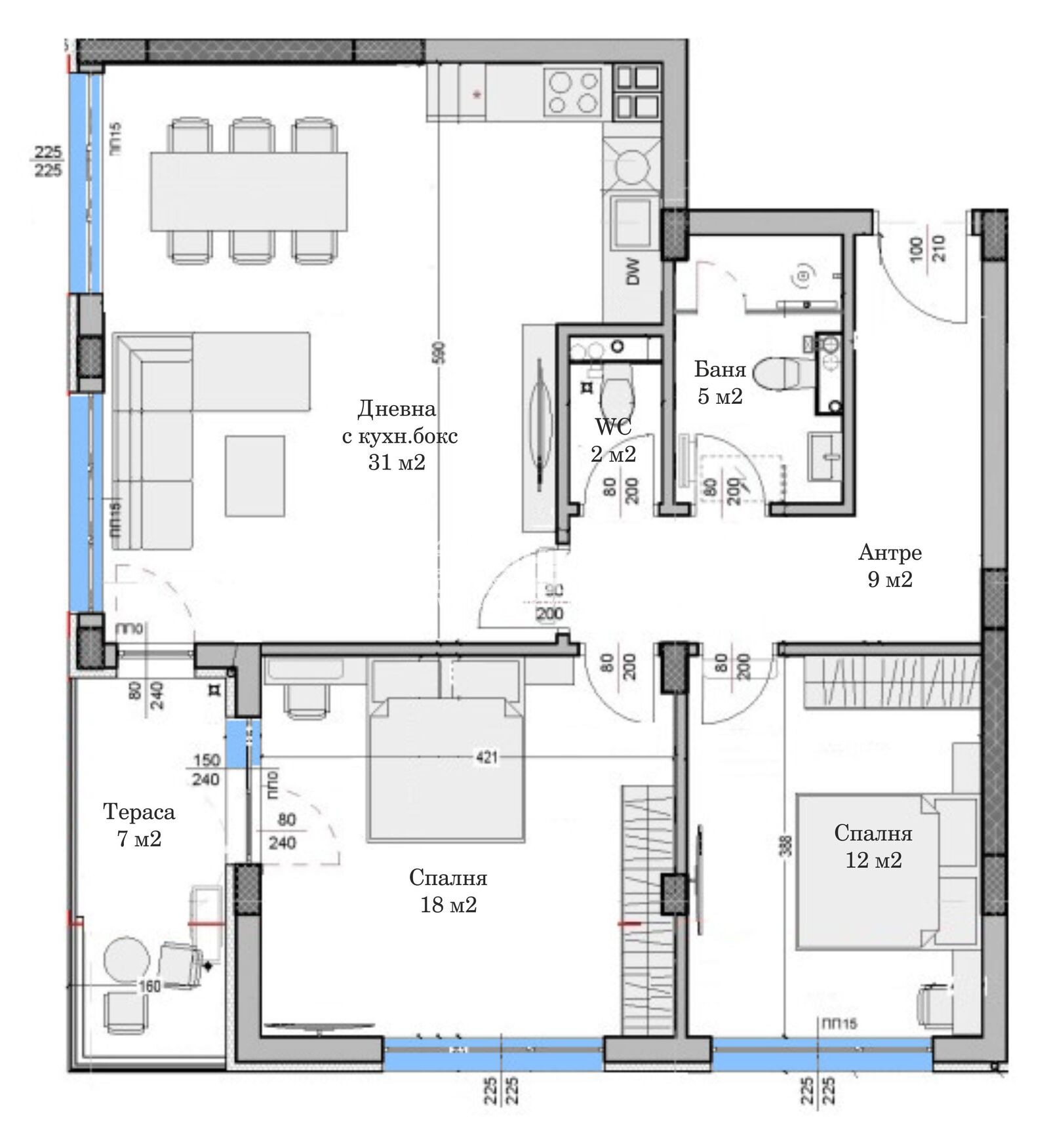 Продава 3-СТАЕН, гр. Пловдив, Остромила, снимка 2 - Апартаменти - 50017846