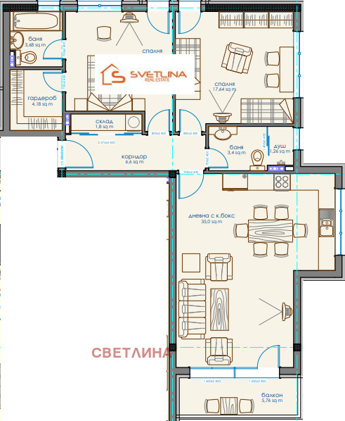 Продава  3-стаен град София , Витоша , 126 кв.м | 40631313 - изображение [10]