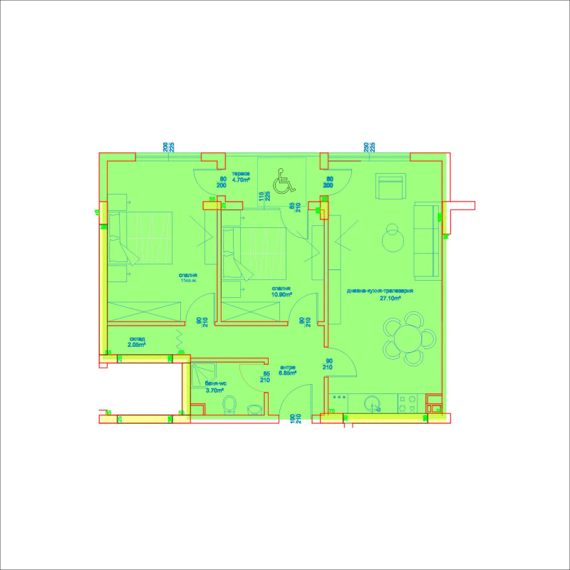 Продава 3-СТАЕН, гр. Бургас, Изгрев, снимка 3 - Апартаменти - 53174878