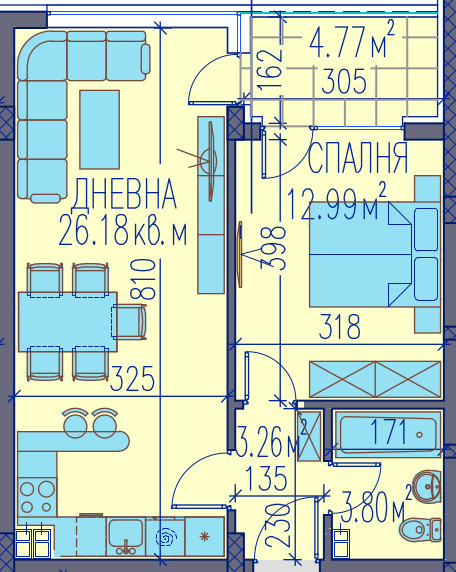 Продава 2-СТАЕН, гр. Пловдив, Каменица 2, снимка 5 - Апартаменти - 55056213