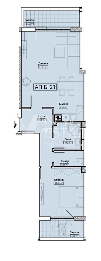 Продава 2-СТАЕН, гр. София, Бъкстон, снимка 8 - Апартаменти - 55392691