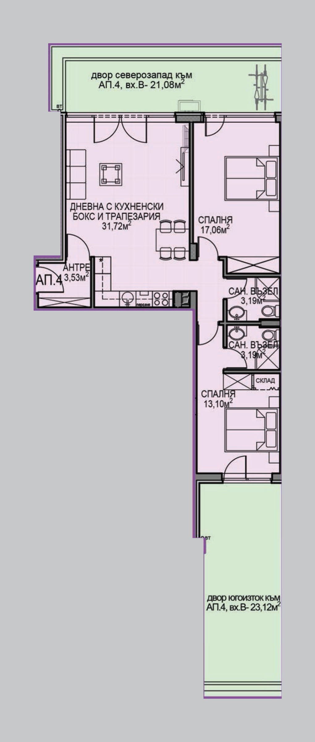 Продава 3-СТАЕН, гр. София, Обеля 2, снимка 2 - Апартаменти - 51343751
