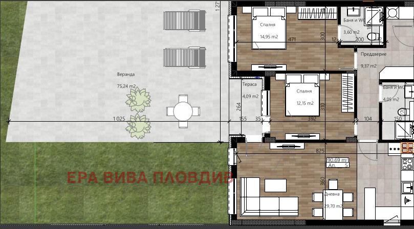 Продава 3-СТАЕН, гр. Пловдив, Остромила, снимка 2 - Апартаменти - 55021613