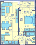 Продава  2-стаен град Пловдив , Каменица 2 , 73 кв.м | 58266952 - изображение [5]