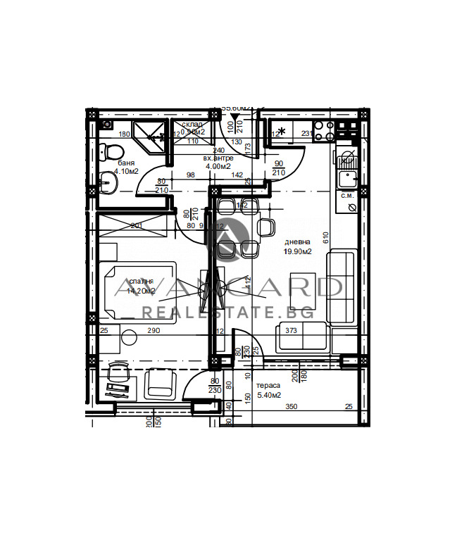 De vânzare  1 dormitor Plovdiv , Ciuciuc Parij , 65 mp | 70804920 - imagine [4]