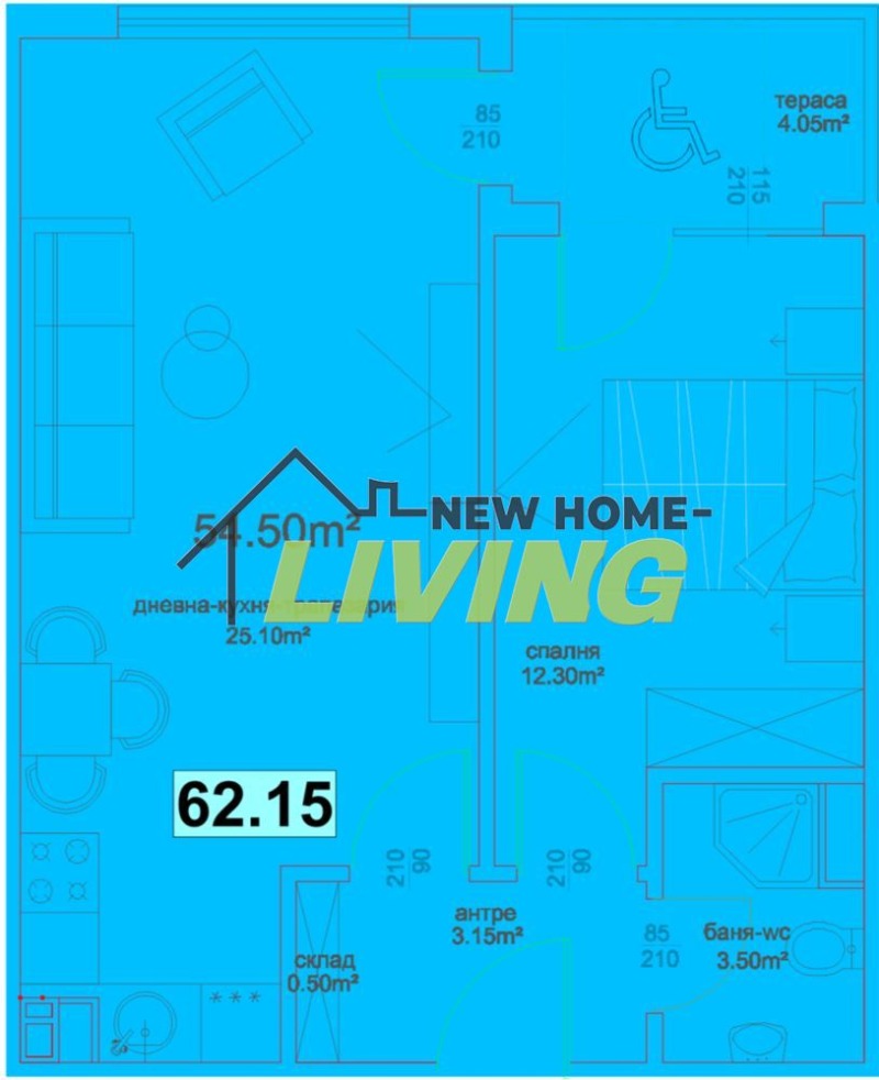 Продава 2-СТАЕН, гр. Бургас, област Бургас