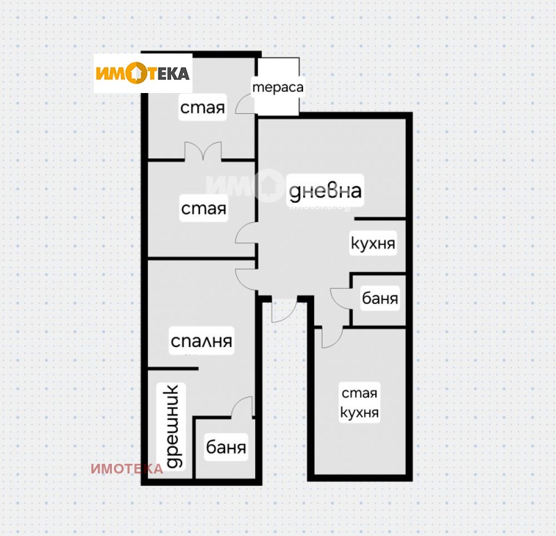 En venta  3+ dormitorios Sofia , Tsentar , 117 metros cuadrados | 63115569 - imagen [4]