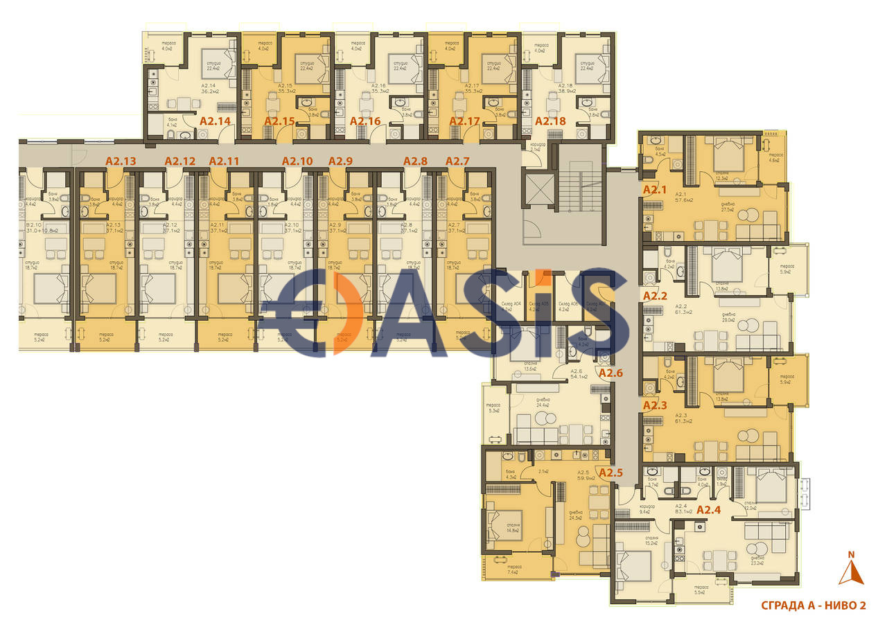 Продава 1-СТАЕН, гр. Свети Влас, област Бургас, снимка 15 - Апартаменти - 54612014