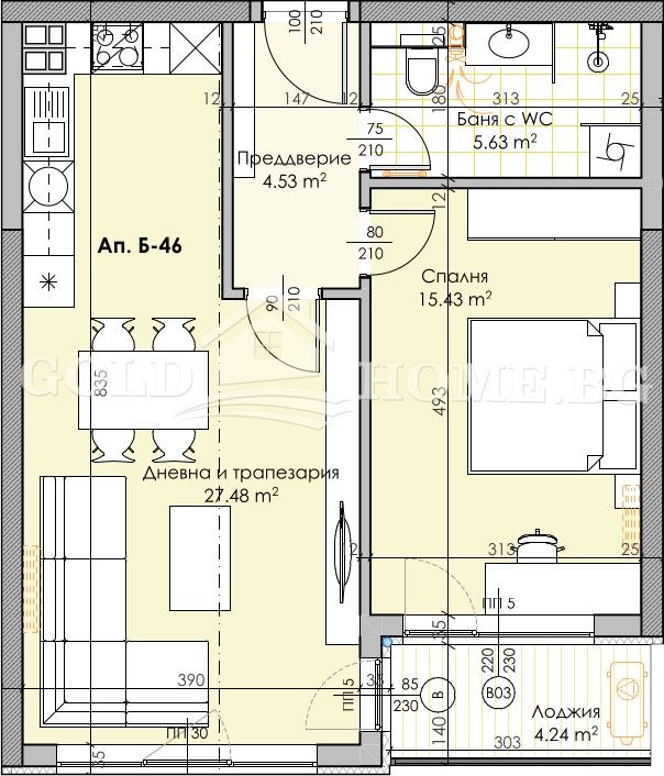 Til salgs  1 soverom Plovdiv , Karsjijaka , 84 kvm | 33833055 - bilde [3]
