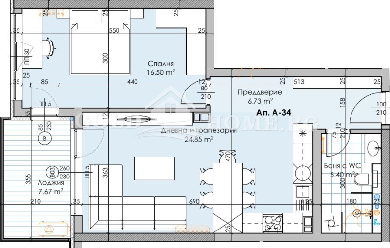 Til salgs  1 soverom Plovdiv , Karsjijaka , 84 kvm | 33833055 - bilde [2]