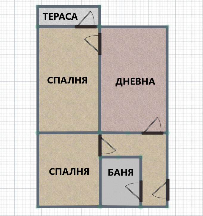 Till salu  2 sovrum Sofia , Zona B-19 , 68 kvm | 92988795 - bild [10]