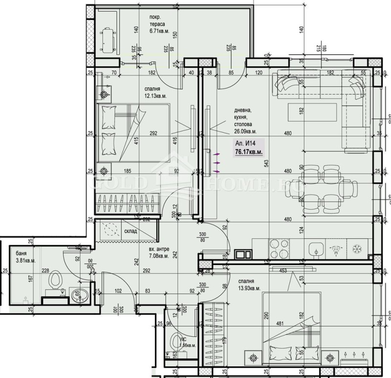 Продава 3-СТАЕН, гр. Пловдив, Остромила, снимка 2 - Aпартаменти - 48111558