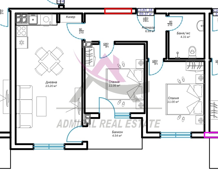 Продава 3-СТАЕН, гр. Варна, Възраждане 3, снимка 2 - Апартаменти - 53109969