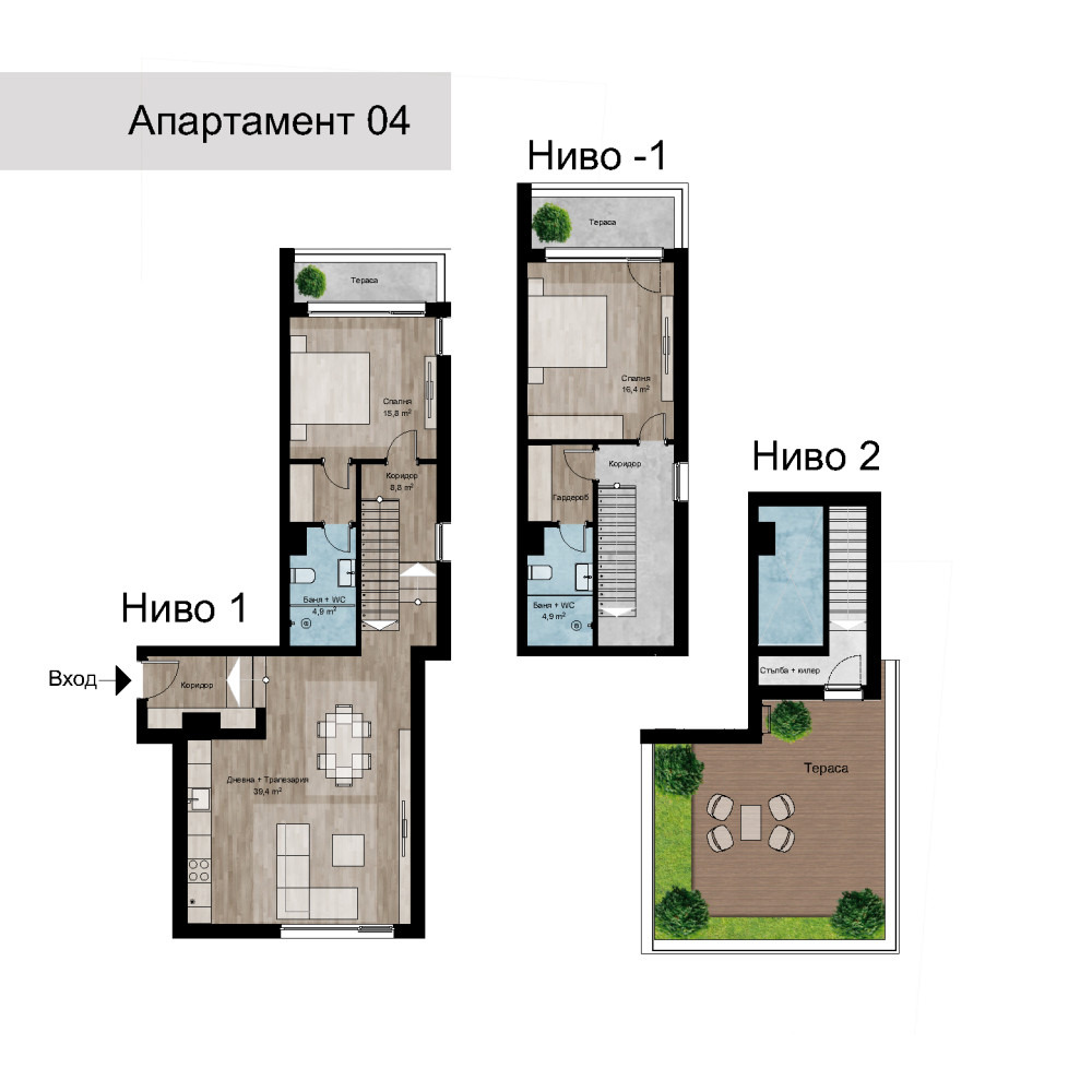 Продава 4-СТАЕН, гр. София, м-т Гърдова глава, снимка 15 - Апартаменти - 55404953