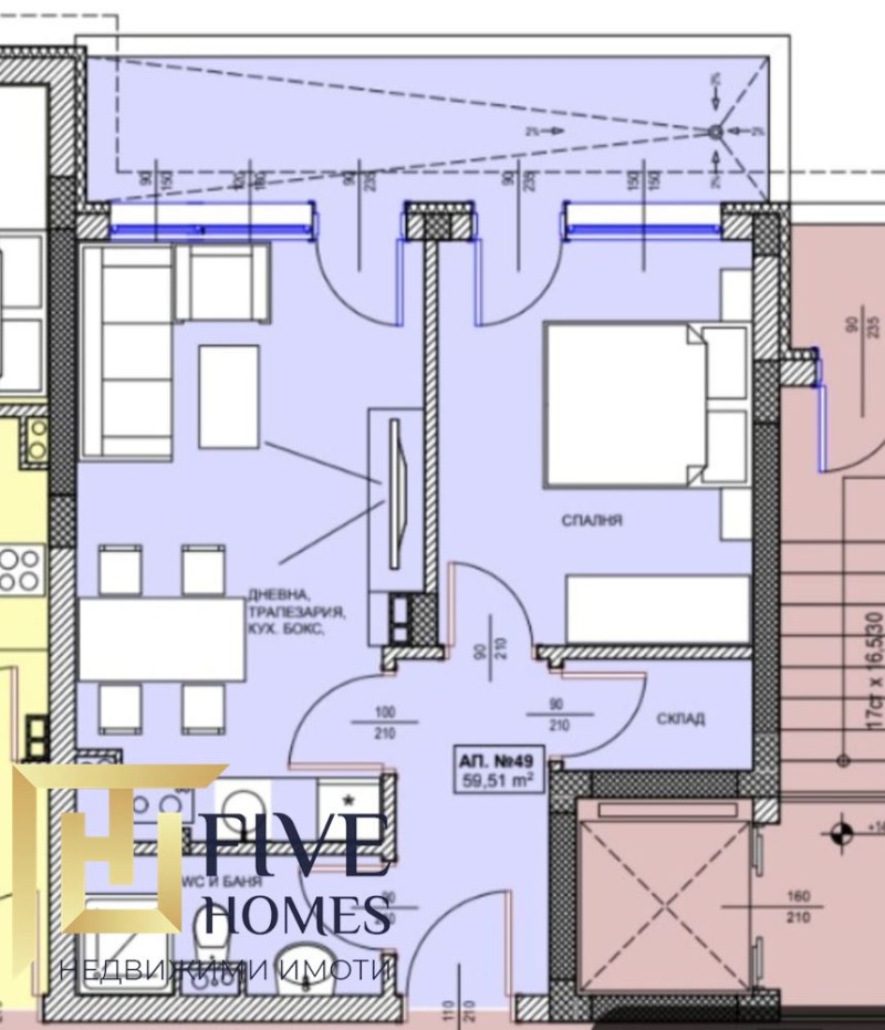 Продава 2-СТАЕН, гр. Поморие, област Бургас, снимка 3 - Апартаменти - 53575451