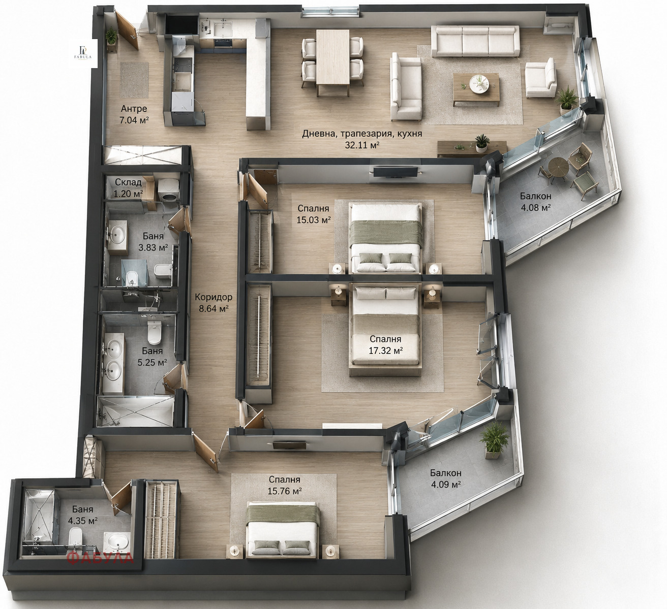 Продава 4-СТАЕН, гр. София, Кръстова вада, снимка 16 - Апартаменти - 56376910