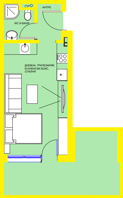 Продава  1-стаен област Бургас , гр. Поморие , 58 кв.м | 97409961 - изображение [2]