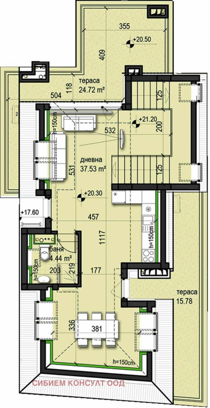 Продава МЕЗОНЕТ, гр. София, Редута, снимка 3 - Апартаменти - 54352579