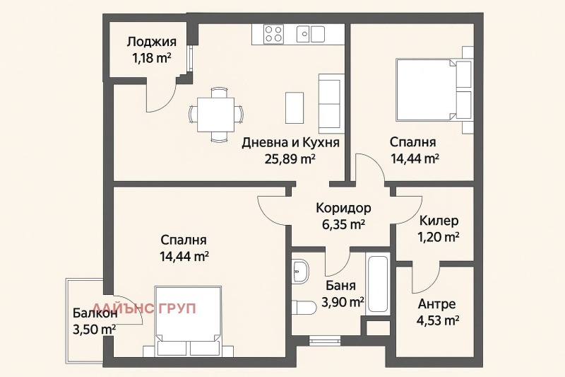 À venda  2 quartos Varna , Izgrev , 100 m² | 65668416 - imagem [2]