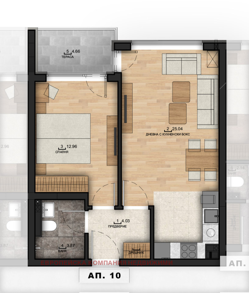 For Sale  1 bedroom Sofia , Malinova dolina , 68 sq.m | 69140619 - image [3]