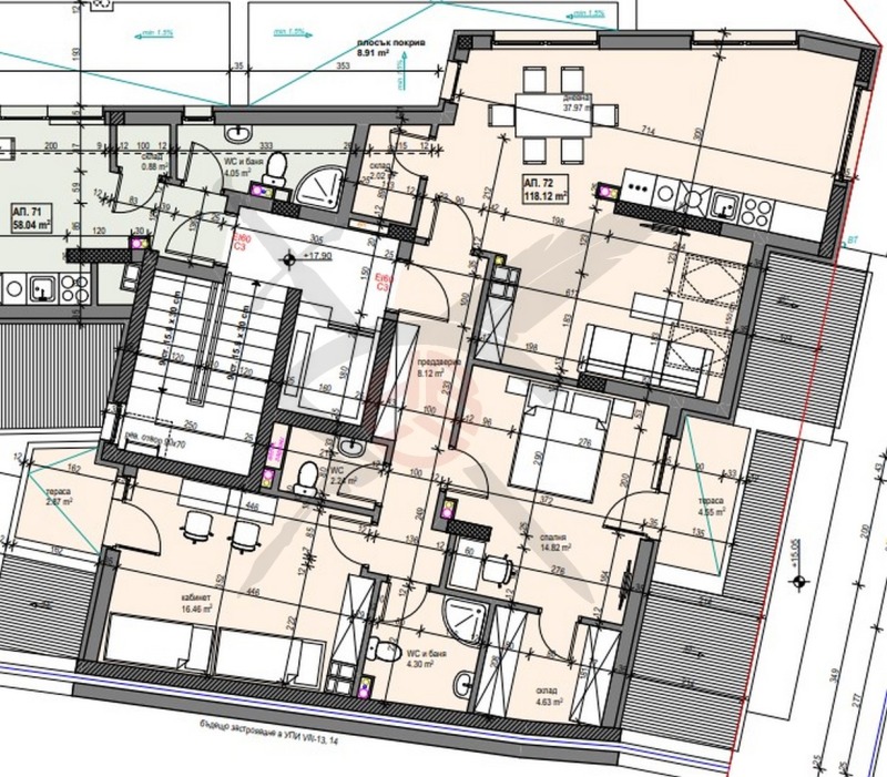 Продава  3-стаен град София , Банишора , 135 кв.м | 68103612