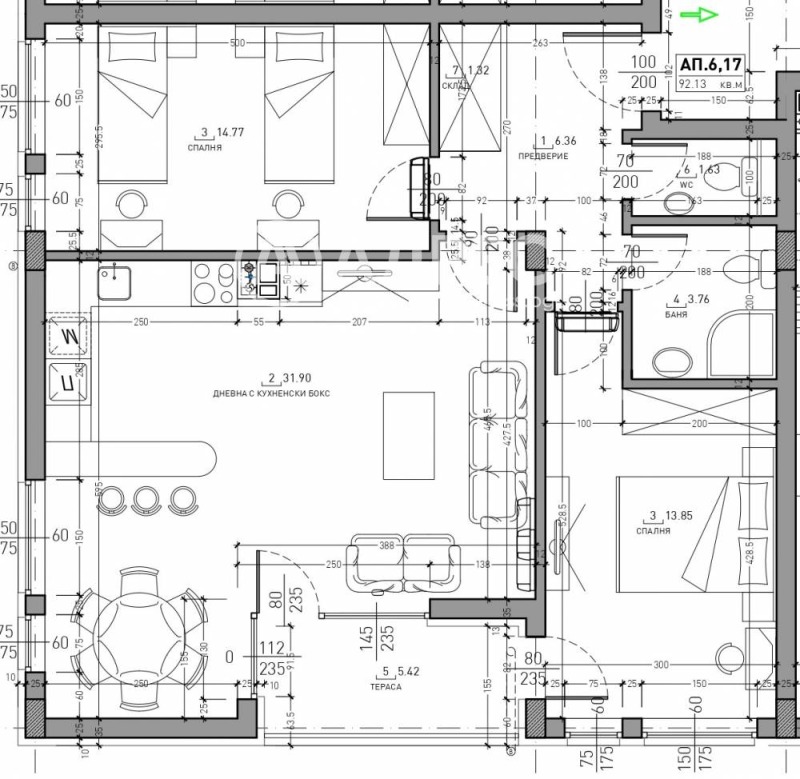 Продава 3-СТАЕН, гр. София, Малинова долина, снимка 3 - Апартаменти - 52988444