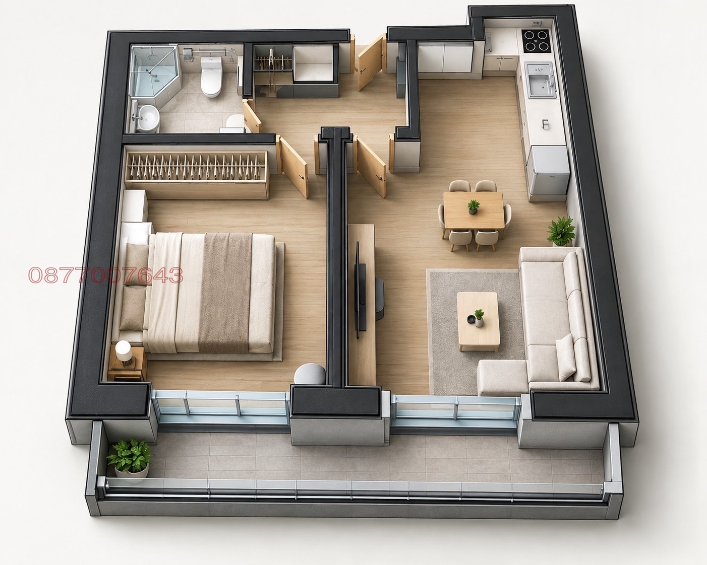 Продава 2-СТАЕН, гр. Хасково, Тракийски, снимка 11 - Апартаменти - 56184503