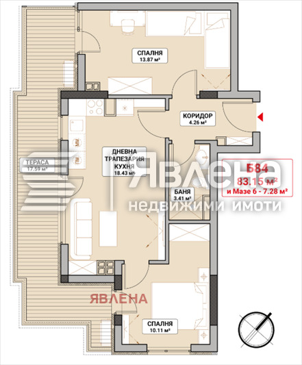 Продава 3-СТАЕН, гр. София, Младост 4, снимка 2 - Апартаменти - 52764001