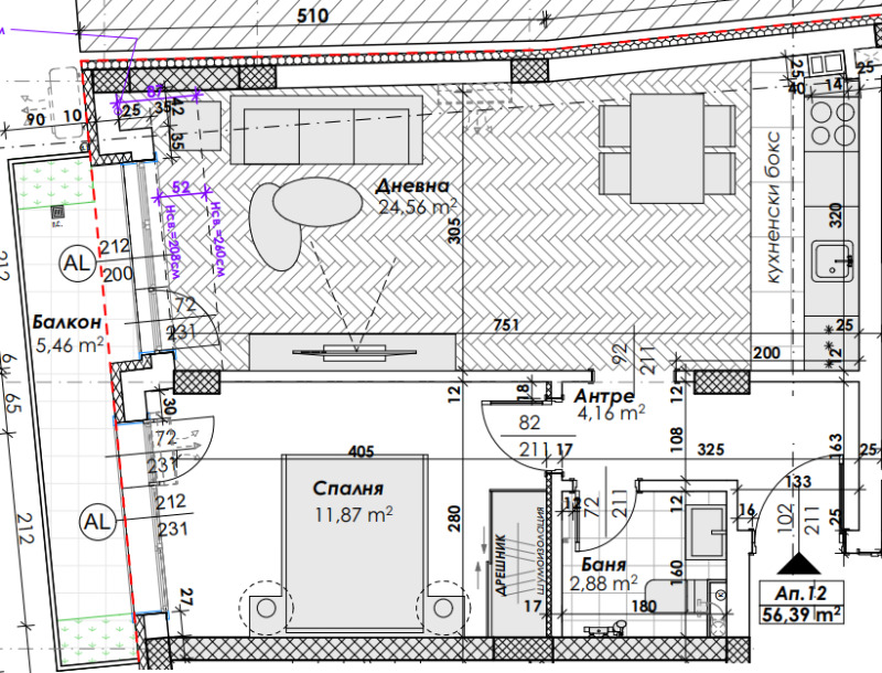 In vendita  1 camera da letto Plovdiv , Mladegki Halm , 69 mq | 78367603
