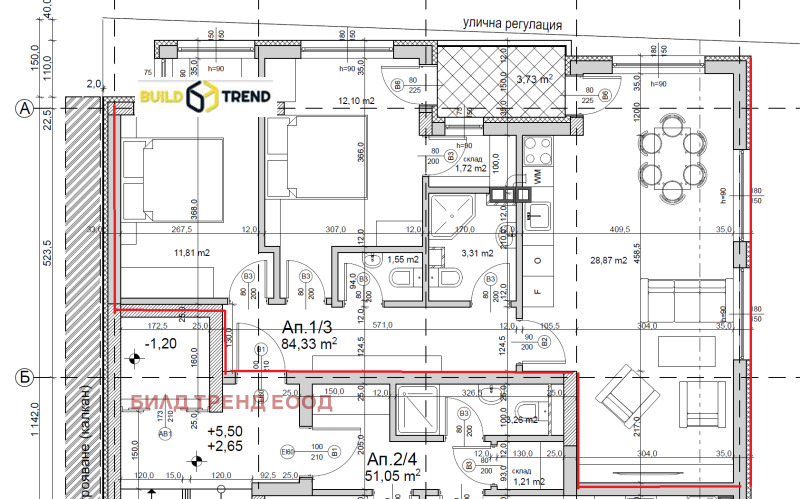 Продава 3-СТАЕН в град София, Люлин 9 - 101 кв.м / 159 900 € » 312 737.22 лв., БИЛД ТРЕНД ЕООД