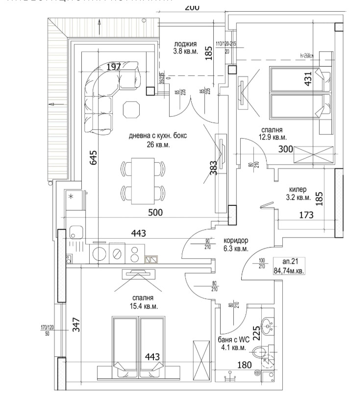 Na prodej  2 ložnice Varna , Cveten kvartal , 97 m2 | 63316487 - obraz [2]