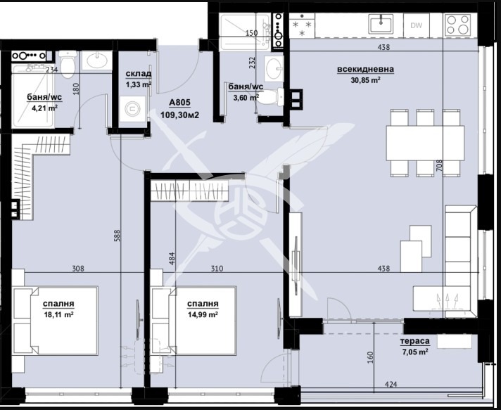 Продава 3-СТАЕН, гр. Бургас, Изгрев, снимка 1 - Aпартаменти - 48065877