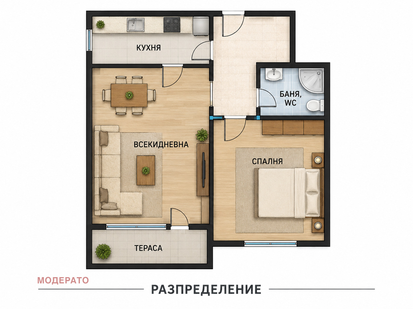 Продава 2-СТАЕН, гр. Бургас, Лазур, снимка 2 - Апартаменти - 55795547