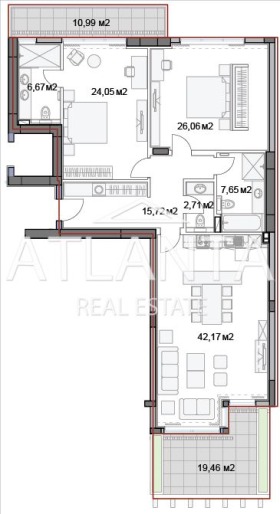 2 slaapkamers k.k. Sv.Sv. Konstantin i Elena, Varna 4