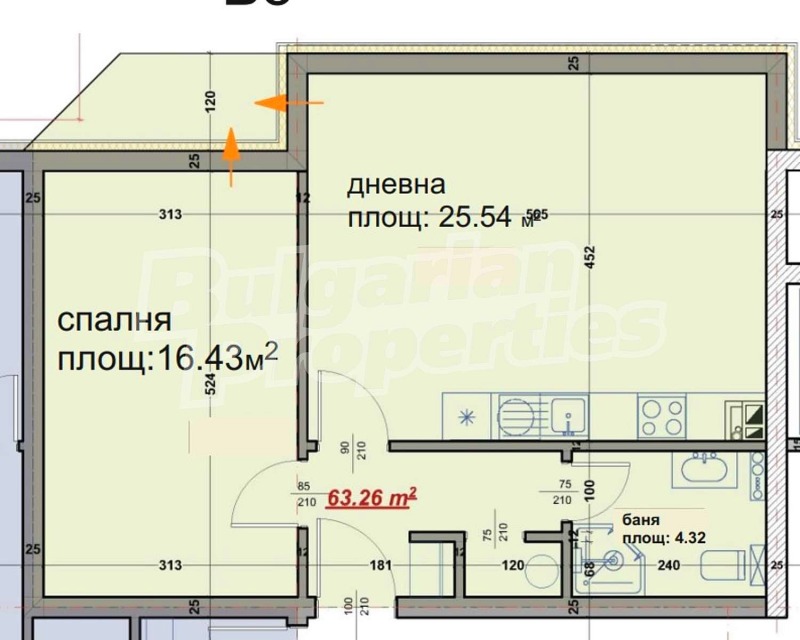 Продается  1 спальня Варна , Възраждане 1 , 73 кв.м | 76186417 - изображение [7]