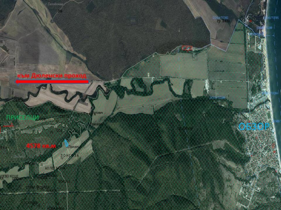 Продава ЗЕМЕДЕЛСКА ЗЕМЯ, гр. Обзор, област Бургас, снимка 2 - Земеделска земя - 53674189