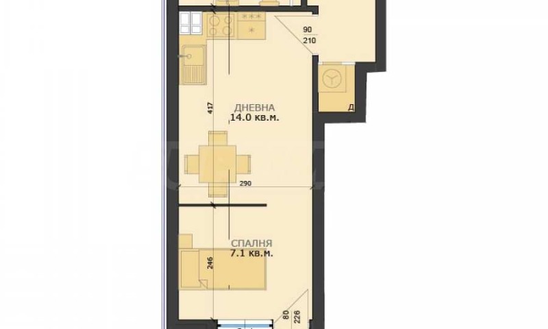 На продаж  Студія Варна , Колхозен пазар , 46 кв.м | 30449083 - зображення [2]