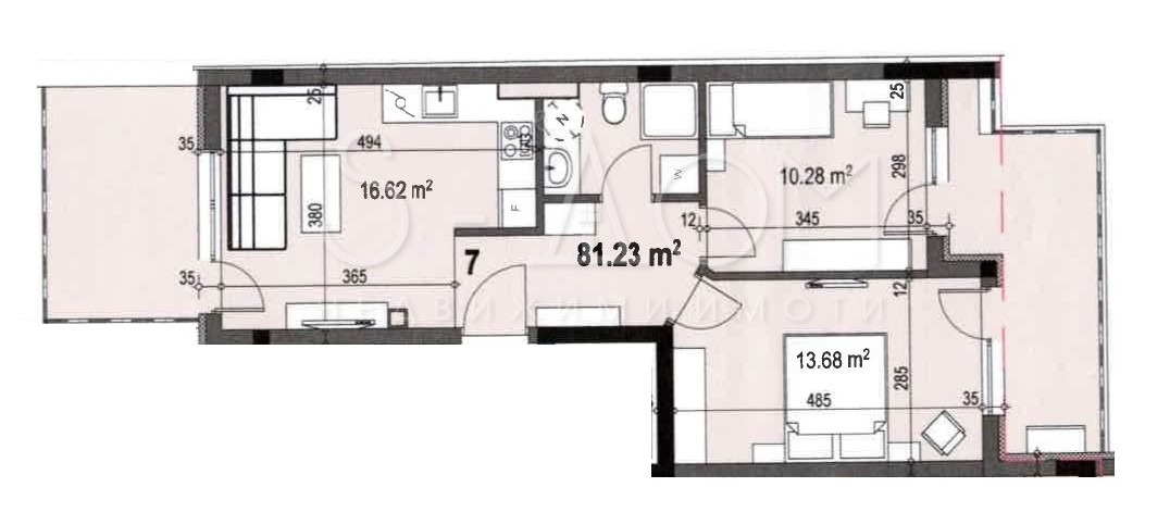 Продава 3-СТАЕН, гр. Стара Загора, Център, снимка 2 - Апартаменти - 54265786