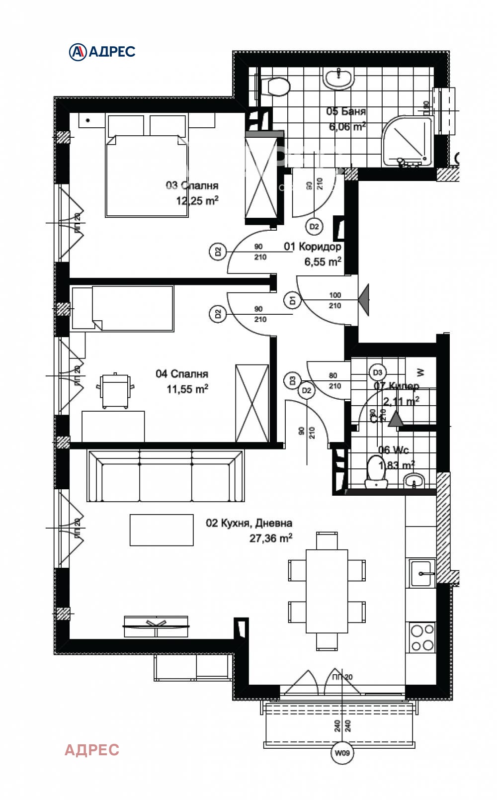 Продава 3-СТАЕН, гр. Варна, Възраждане 3, снимка 2 - Апартаменти - 54779078