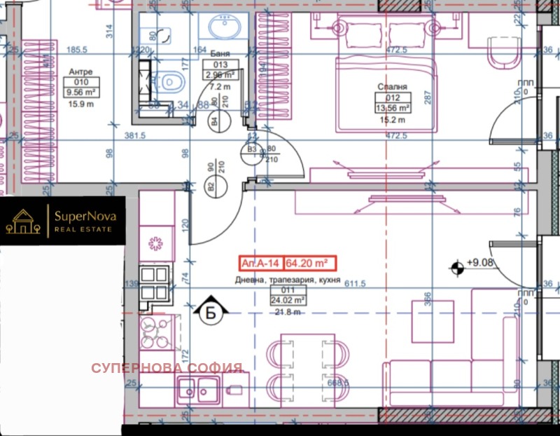 Продава 2-СТАЕН, гр. София, Малинова долина, снимка 2 - Апартаменти - 53212022