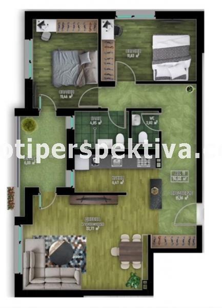 Eladó  2 hálószobás Plovdiv , Karsijaka , 127 négyzetméter | 62525730 - kép [11]