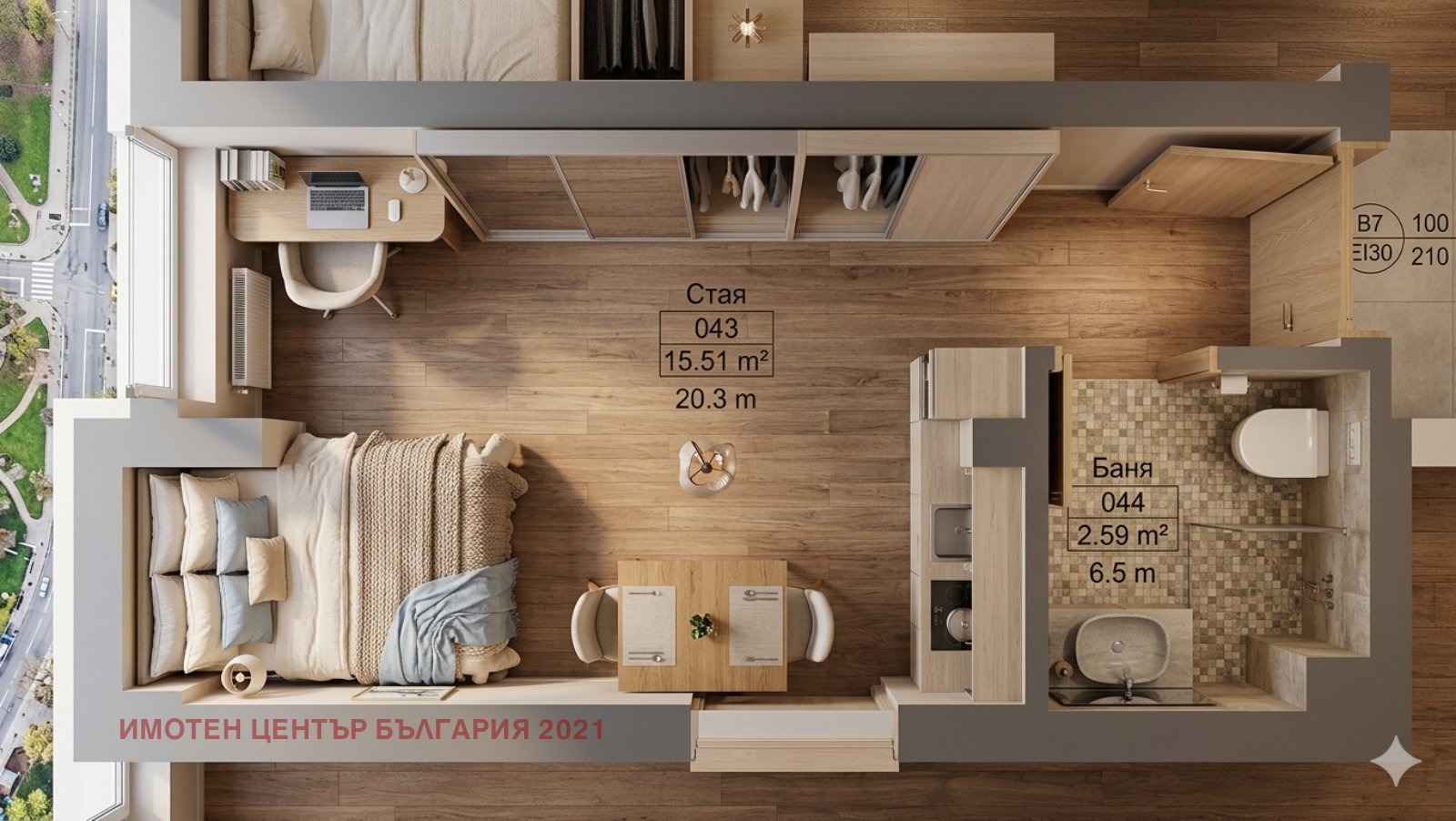 Продава 1-СТАЕН, гр. София, Студентски град