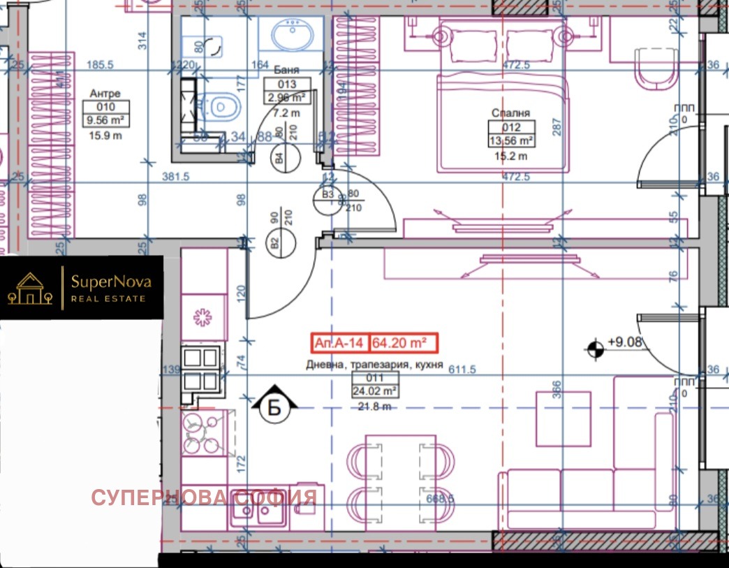 Продава 2-СТАЕН, гр. София, Малинова долина, снимка 2 - Апартаменти - 53957557