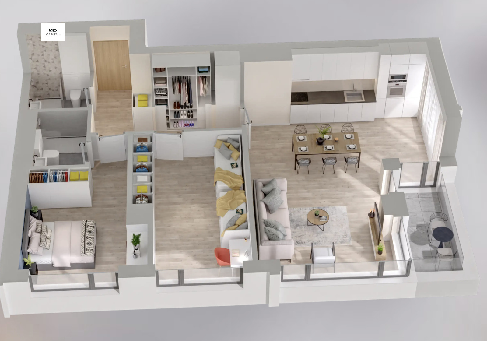 Продава 3-СТАЕН, гр. София, Дружба 1, снимка 3 - Апартаменти - 55538350
