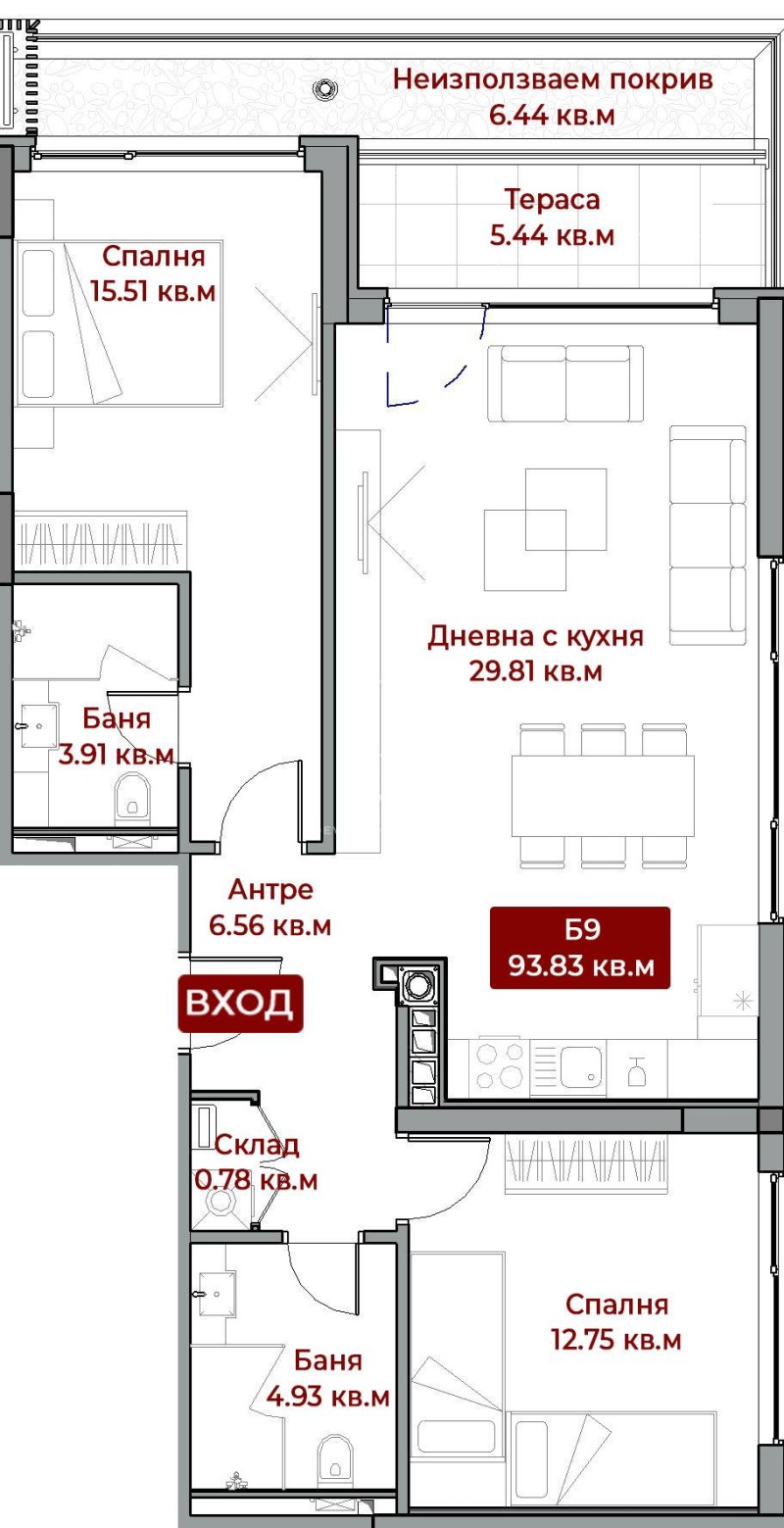 Продава 3-СТАЕН, гр. София, Бояна, снимка 7 - Aпартаменти - 48113437